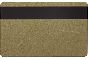 Karteo - 10 tarjetas de plástico con banda magnética de PVC, tamaño: 86 x 54 x 0,76 mm (30 mil), tamaño estándar EC, para impresoras de tarjetas doradas