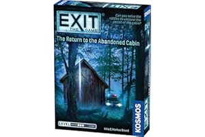 Thames & Kosmos EXIT: The Return to the Abandoned Cabin, Escape Room Card Game, Gry rodzinne na wieczór gier, gry planszowe dla dorosłych i dzieci, dla 1 do 4 graczy, wiek od 12 lat