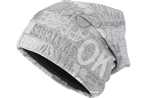 ZLYC Mince Slouch Léger Jersey Bonnet pour Hommes