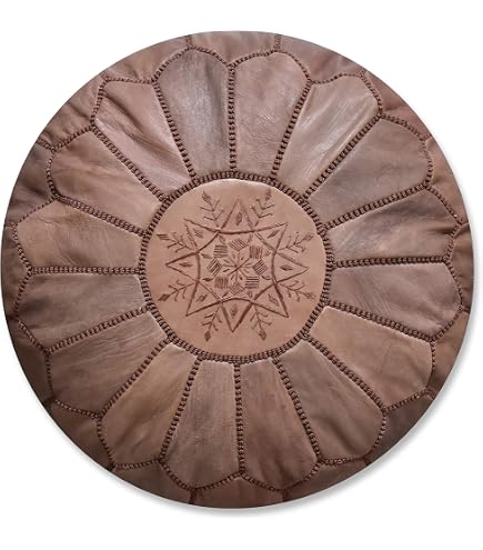 Handgefertigter Patchwork Pouf – Indischer Boho-Hocker Aus Baumwolle (ca. 81 Cm)