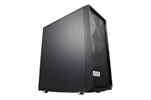 Fractal Design Meshify C - Compact Mid Tower Computer Case - Open ATX Layout- High Performance Airflow/Cooling - 2x Fans included - PSU Shroud - Modular interior - Water-cooling ready - USB3.0 - Black