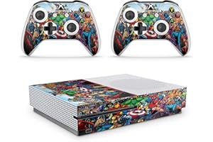 giZmoZ n gadgetZ GNG Marvel Étiquette autocollante Champ pour Console Xbox One S + 2 Kits pour manettes
