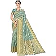 Glory Sarees Women's Kanchipuram Art Silk Saree With Blouse Piece