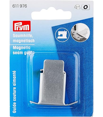 Madam Sew Righello per cuciture e guida magnetica per macchina da cucire, calibro perforato per orli dritti perfetti da 0,3 cm a 5,1 cm, include punto