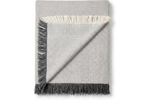 Martina Home Foulard spik multifunktion, 80% bomull, 20% polyester, rå/grå, 130 x 180 cm