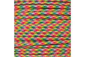 PARACORD PLANET 10', 20', 25', 50', 100' Hanks & 250', 1000' Spools of Parachute 550 Cord Type III 7 Strand Paracord Over 200 Colors