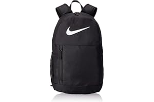 Nike Y NK ELMNTL BKPK-Swoosh GFX Sac à Dos de Sport Mixte Enfant, Black/Black/(White), FR Unique (Taille Fabricant : MISC)