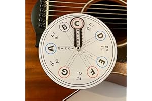 MUSIC THEORY WHEEL Music Theory Key Concepts Wheel, Guitar, Piano, Accelerated Learning Tool, Understand Chords, Scales, Keys - FAST! No Music Reading Needed. New for 2025.