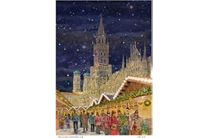 Richard Sellmer Verlag Adventskalender/Weihnachtskalender aus Papier mit Bildern und Glitzer München Rathaus