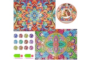 TMGOT 9-10-11-12-13 Year Old Teenage Girls Gifts: 5D Diamond Art Painting Kit for Kids Adults Arts and Crafts Sets for Girls Age 13-15 Birthday Gifts for Women DIY Placemats for Party Home Decor Table Mats