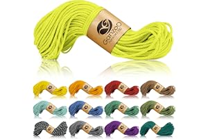 Ganzoo paracord 350 lina 2,5 mm typ 1 30 m neongul, kärnmantelkonstruktion med nylon/polyester mantel och 100% nylonkärna, fö