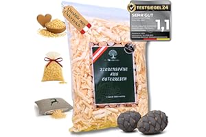Waldklang trucioli di cembro 7 litri - legno di pino austriaco - materiale riempiente per cuscini - decorazioni in legno doppia setacciata