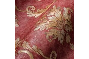 Architects Paper Vliestapete Luxury Wallpaper Tapete mit Ornamenten barock 10,05 m x 0,53 m metallic rot Made in Germany 324226 32422-6