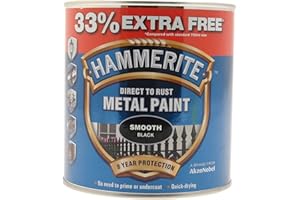 Hammerite 5158235 750ml Metal Paint - Smooth Black