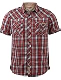 Tokyo Laundry Men's Killian Chest Pockets Checked Short Sleeved Collared Cotton Shirt Size S-XXL