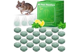 Yineaae Mäuse Vertreiben, 24 Stück Giftfreie Rattengift Mäuseköder, Rattenabwehr Mäusegift- Natürliche Pfefferminzöl, Extra Stark Anti Spinnen, Rattenabwehr, Ameisen für Haus und Garten- Grün