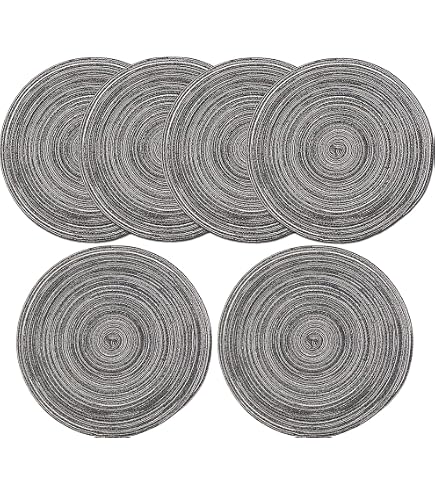 Myir JUN Tovagliette in Pelle e Sottobicchieri Set, Bifacciale
