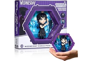 WOW! PODS 4D Wednesday Addams School Dance | Connectable Collectable Bobble-head figure that Bursts from their World into Yours | Wall or Shelf Display | Wednesday Addams Toys and Gifts | No. 495