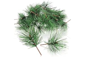 com-four® 50x Decoración dispersa - Ramas Decorativas de Pino para esparcir - Ramas Decorativas como artículos de artesanía (50 Piezas - Ramas de Pino)