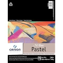 Canson Mi-Teintes Velvet Drawing Paper – Deep Red, 430gsm Heavyweight Sheet For Pastels, Charcoal & Wet Techniques (19.69 X 25.6 Inches)