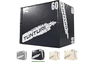 ‎TUNTURI Tunturi Plyo Box, In verschiedenen Größen, Holz/Eva Box Sprung Plyobox, Sprungbox trainingbox, Plyometrische Übungen, Jumpbox