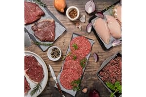 MEATBOX Fresh Lean Meat Pack from Meat Box – Approx 4kg of Lean British Free-Range Chicken and Grass-fed Beef. Expertly Prepared by Specialist Butchers - Order Before mid-Day for Next Day (Mon-Sat).