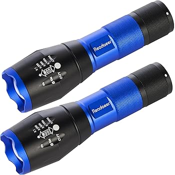 Lampe De Poche Militaire à Angle Droit - LED, Couleur Vert Olive, Style US Army, Neuve