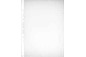 Herlitz Extra Strong Polypropylene Pack of 10 A4 Strong Plastic Poly Pockets Wallet Sleeves Clear