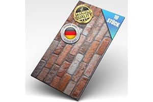 AS Country Stone® Wandverkleidung Steinoptik | 100x50x2 cm | 3D Effekt Wandpaneele Steinoptik für Küche und Wohnzimmer | Innen- und Außenbereich - Steinoptik Styropor - 3D Wandpaneele | 10 Stück |