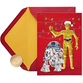 Papyrus Yıldız Savaşları Noel Kartları Zarflar, Droids to the World, R2D2 ve C3PO (12 Sayı)