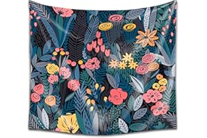 DekoArte TP38 - Tapiz Moderno De Pared Impresión Artística Digitalizada | Tela poliéster 100% decoración para Tu Salón o Dormitorio | Estilo Naturaleza Abstracta Tonos Azules | 150 x 130 cm