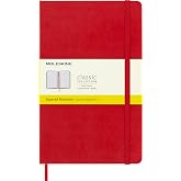 Moleskine Kareli Kirmizi Defter L Boy Sert Kapak