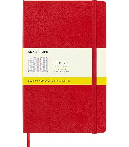 Carnet Moleskine Professionnel - Format Grand 13x21 Cm - Couverture Souple Noire - 192 Pages