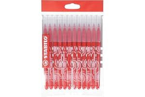 STABILO power - Pennarello - Punta Media - Pack da 12 - Rosso