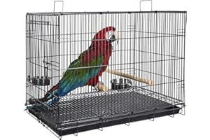 WUNDAPETS EXTRA LARGE MACAW AFRICAN GREY COCKATOO HEAVY DUTY LARGE PARROT TRAVEL CARRYING CAGE