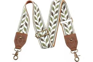 Nefelibata Breiter Schulterriemen, Verrücktes Pferdeleder Verstellbarer Ersatz für Geldbörsenriemen, Umhängetasche aus Segeltuch mit Mehreren Mustern, Handtaschengürtel