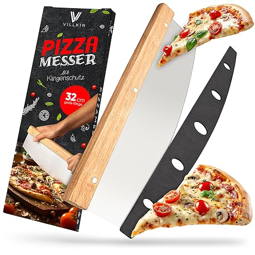 Villkin Pizzamesser 32 cm mit Holzgriff