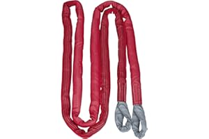 Kerbl Abschleppschlinge (L x B 6 m x 4 cm, Bruchlast 35000 kg, Farbe Rot, zum Schleppen von Fahrzeugen wie LKW usw.) 37706