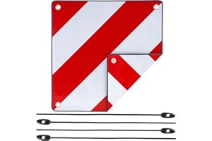 Smartpeas 2 In 1 Warntafel Italien Und Spanien – Für Fahrradträger, Wohnmobil Oder Landwirtschaft +Plus: Set Aus 4 Gummi-Bändern