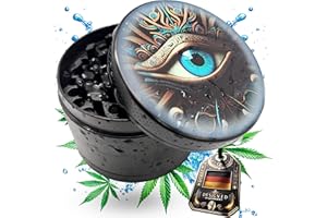 PURPLE LEGACY® Pratico set di grinder con tagliente a forma di diamante tritatutto per tritare erbe aromatiche per la cucina, spezie, accessori per smerigliatrice grande Ø 50 mm, 4 pezzi (occhio)