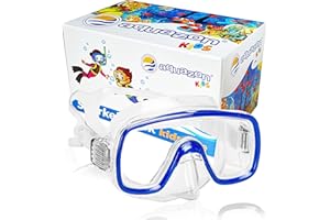 AQUAZON FUN wodoodporne okulary do snorkelingu dla dzieci, okulary do nurkowania, okulary do pływania, maska do nurkowania, od 3-7 lat, bardzo wytrzymałe, wysoki komfort użytkowania