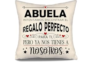Aosumin Abuela intentamos Encontrar Fundas de Cojín Divertidas para Abuela de Nieta Nieto Cumpleaños Día de la Madre (Abuela-b)