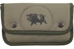 Januel Genet, Borsa per palle da carabina da caccia, 10 tubi, tessuto poliestere, con stemma Sanglier, colore: verde, taglia unica