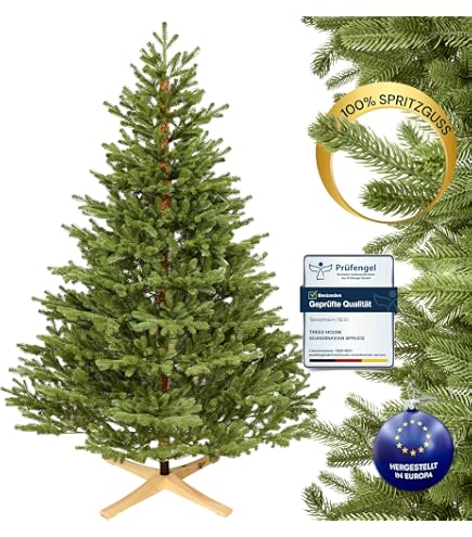 Amazon.de: BUTLERS knstlicher Weihnachtsbaum Tree of The Month mit Stnder   180 cm groer, unechter Tannenbaum mit biegsamen sten