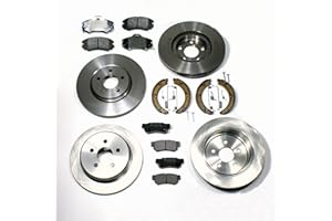 AUTOPARTS-ONLINE Bremsscheiben Bremsen + Beläge + Bremsbacken Set für vorne + hinten*