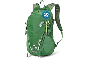 Terra Peak® Mochila de Senderismo 20L para hombre y mujer (ACTIVE 20 PEQUEÑA) - Mochila de montaña, trekking y viaje para exteriores, ergonómica e impermeable, con ventilación trasera (transpirable)