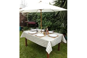 THE TABLECLOTH COMPANY 55x78" (1.4x2.0M) OBLONG PVC/VINYL TABLECLOTH - GREY HEARTS WITH PARASOL HOLE