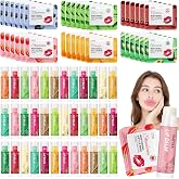 72 Piece Lip Balm and Lip Mask Set in Multiple Fragrances | Moisturizing Lipstick Sets for Dry Lips, Small Gifts Ideal for Wo