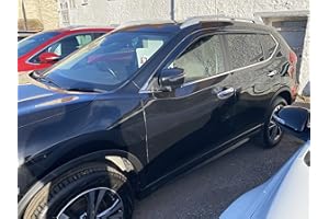 AUTO CLOVER Autoclover Ensemble de 6 déflecteurs d’air fumés pour Nissan