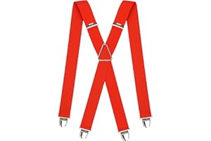 PIERROT - Tirantes para Hombre - Clips Extra Fuerte - Garantía de por vida - Tirantes para Pantalones - Una Talla Para Todos